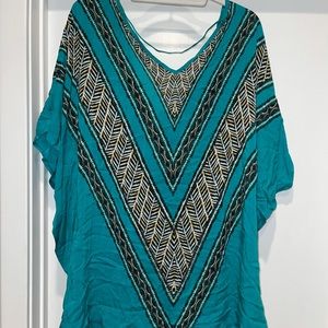 Vix green beach cover up